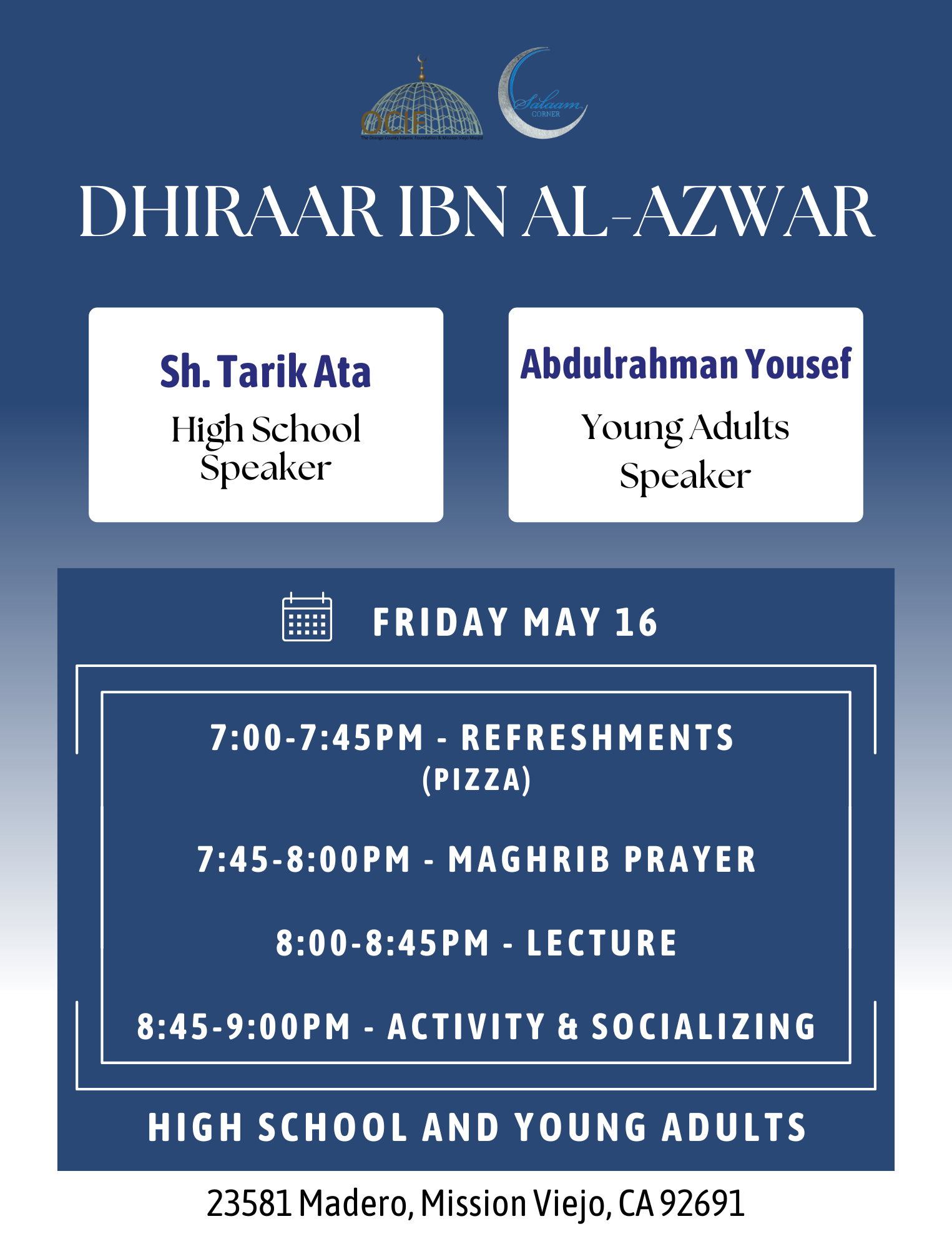 Sh. Tarik & Abdulrahman Yousef Speaker Flyer 5.16.25 (1525 x 2000 px)
