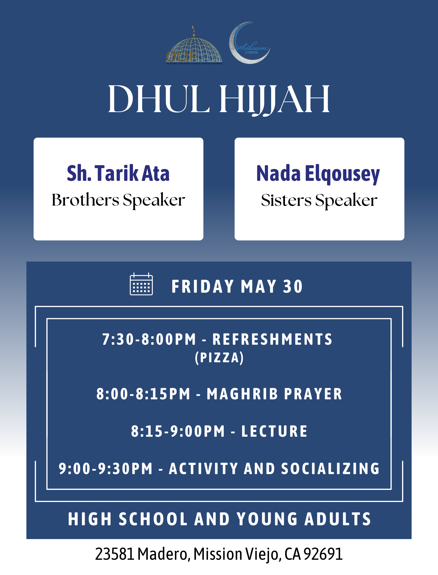 Sh. Tarik - Nada Elqousey Speakers Flyer 5.30.25 (1525 x 2000 px)