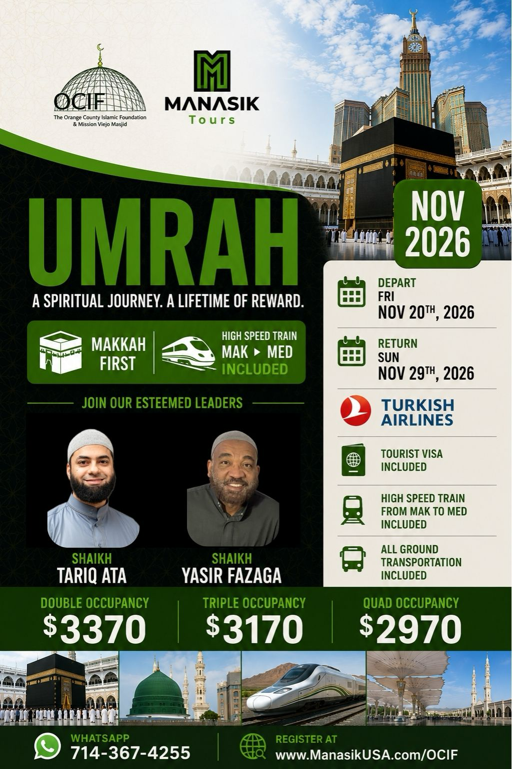 Sh. Yassir Sh. Tarik OCIF Umrah ov 20- 29 2026