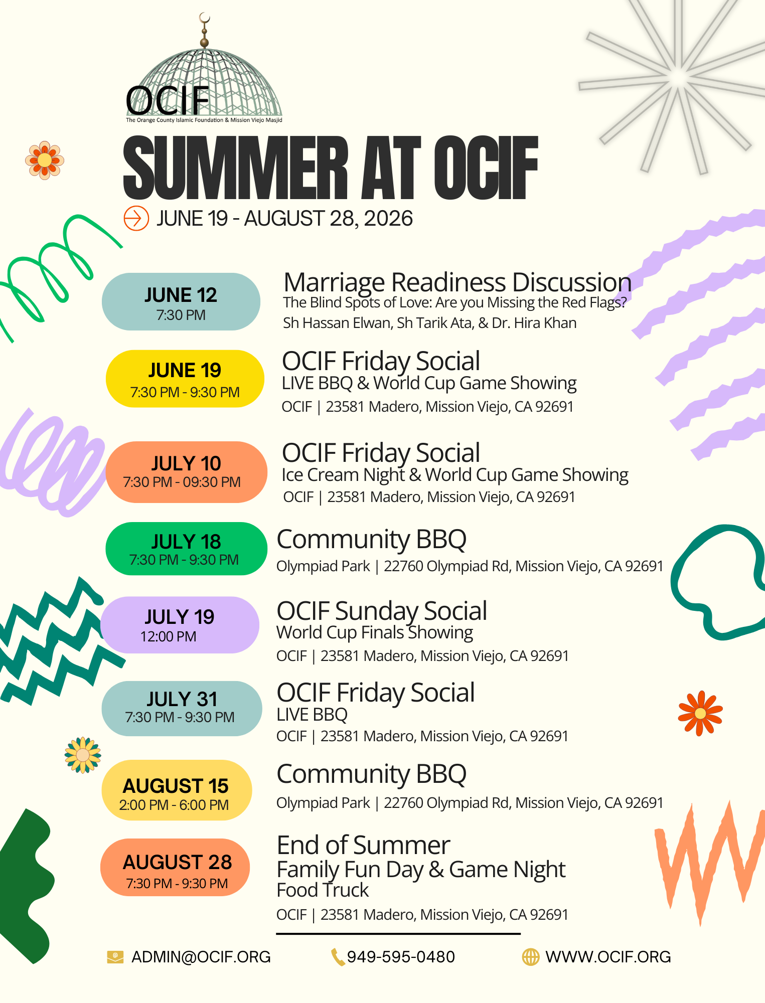 Summer AT OCIF Event Schedule 2026 Flyer (1525 x 2000 px)