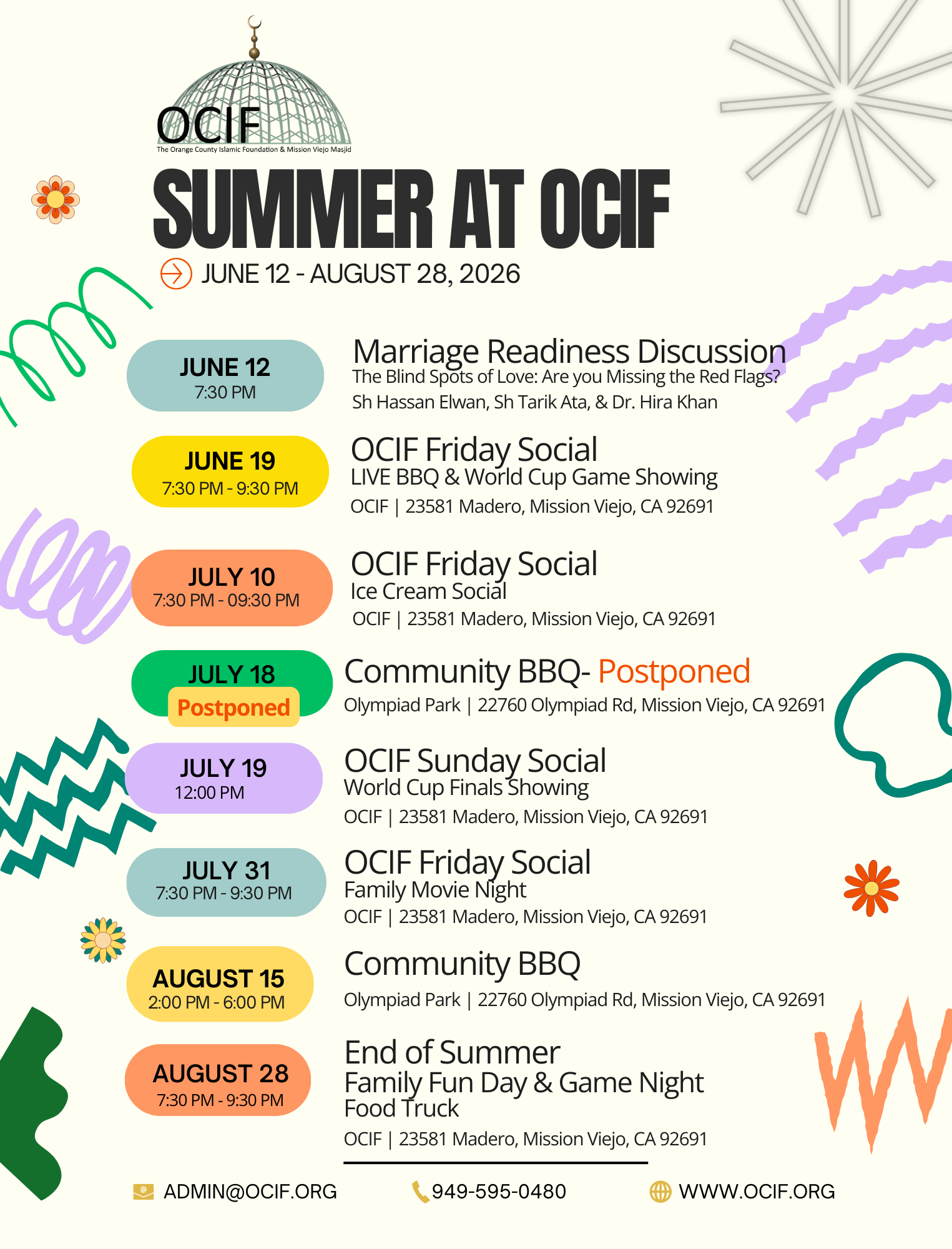 Summer AT OCIF Event Schedule 2026 Flyer (1525 x 2000 px)
