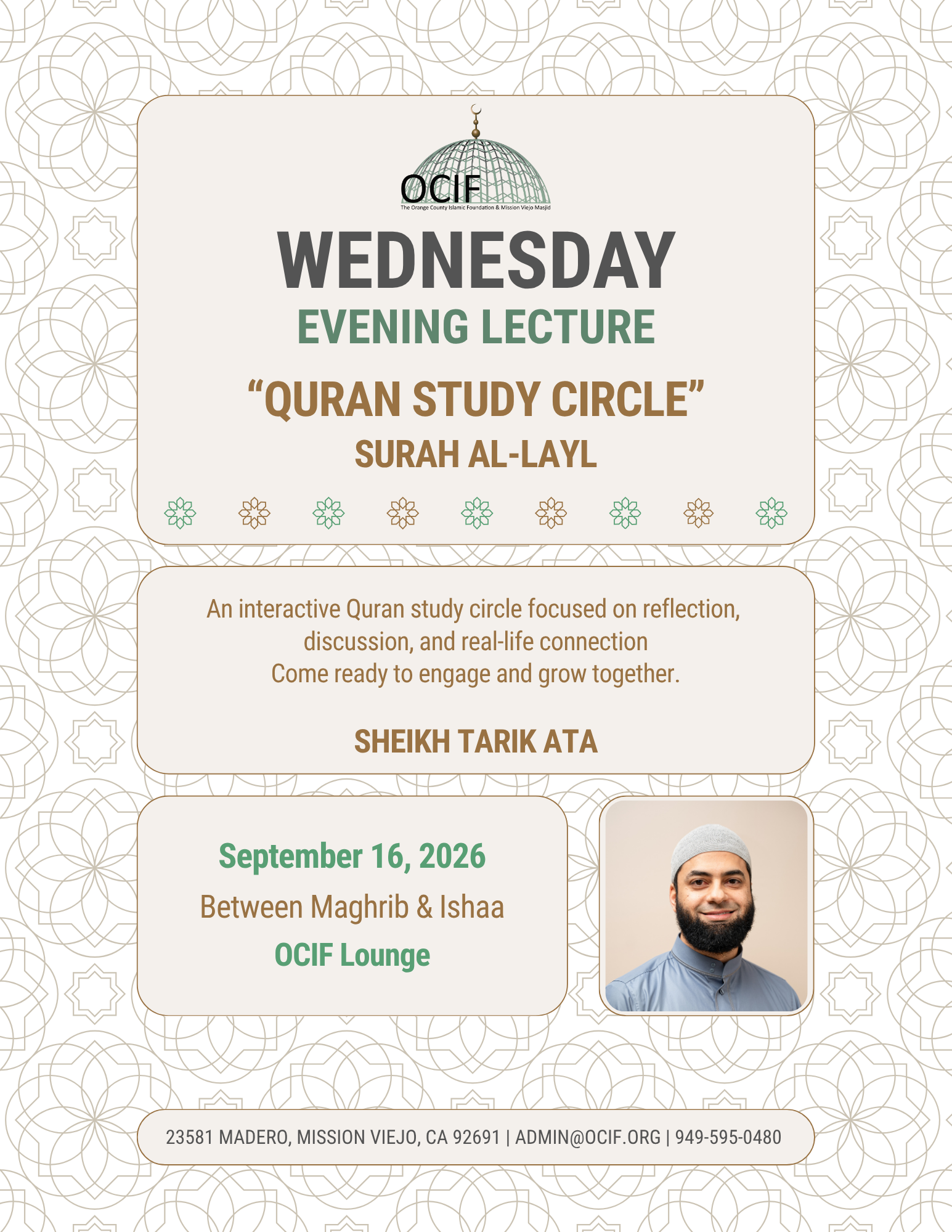 2026 Sep 16 Wed Class -Surah Al- Layl