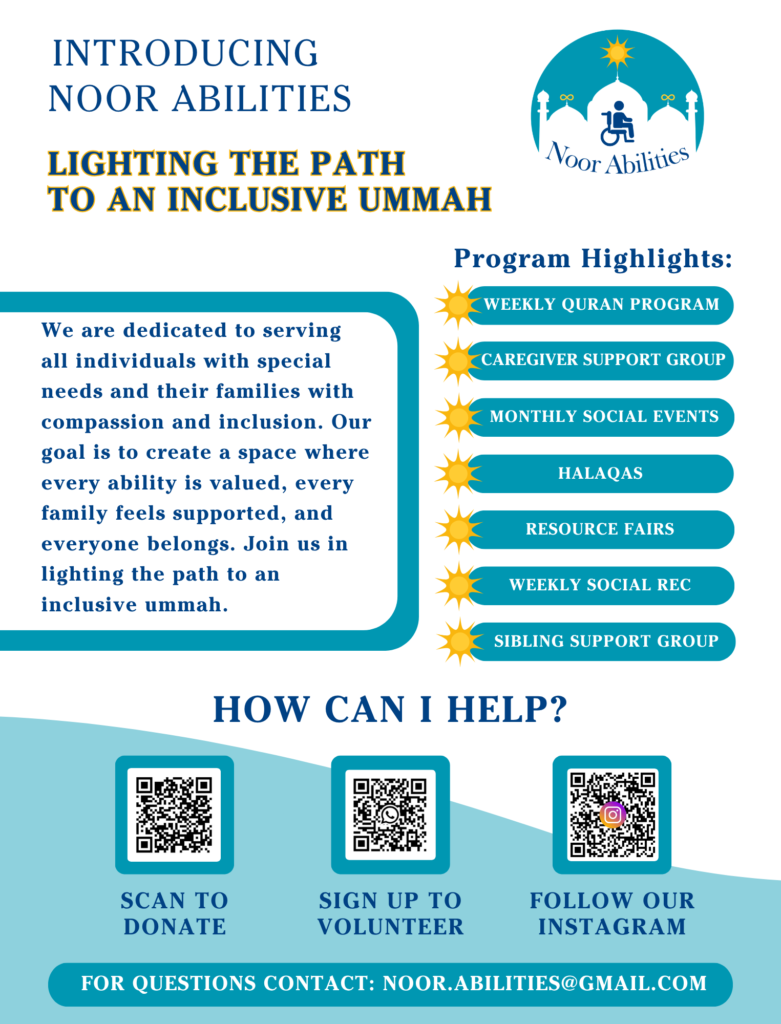 Noor Abilities Informational Flyer website